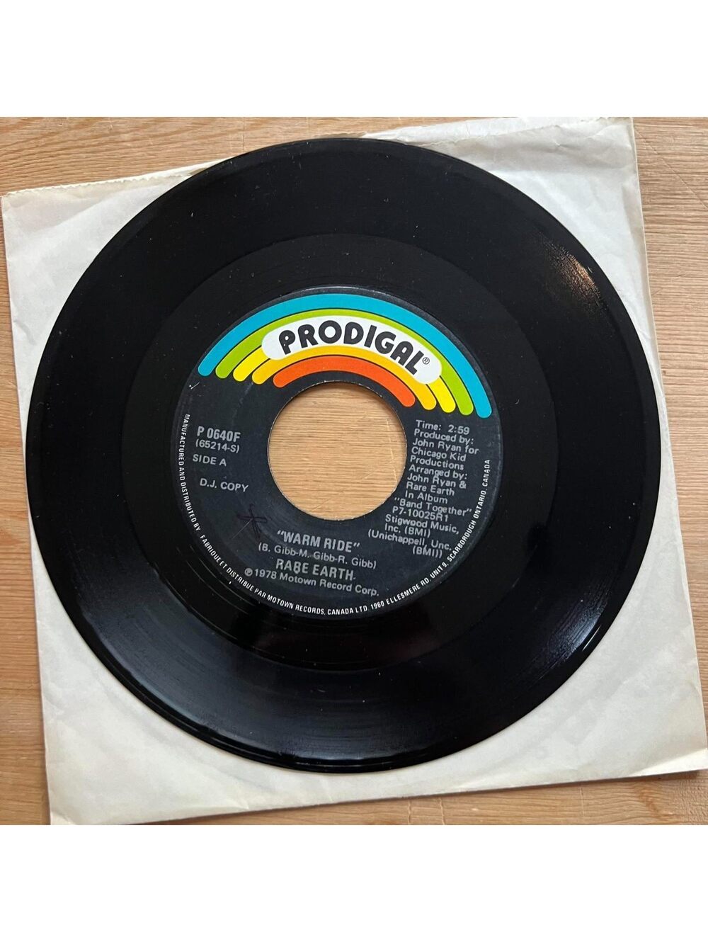 Rare Earth - Warm Ride/Would you like to come Along 45rpm VG+ R15